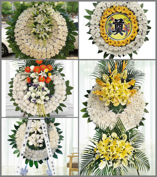 山西忻州原平市崞阳镇大乐沟村花圈速递